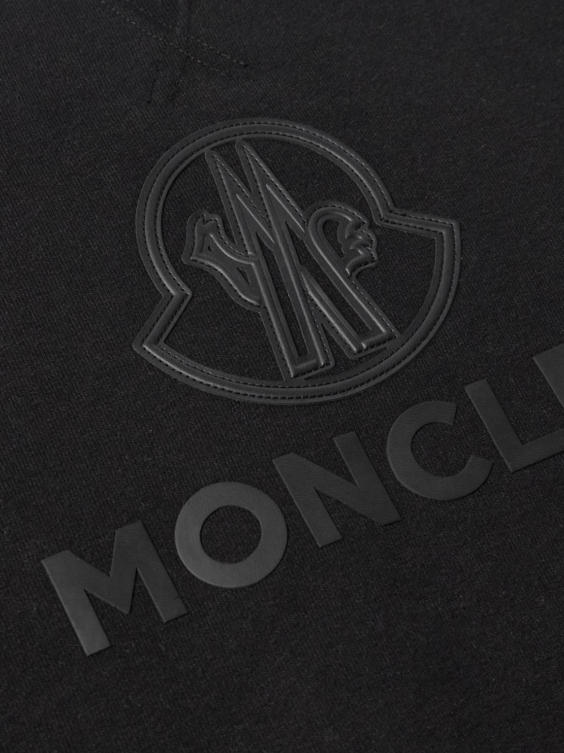 Moncler Long-sleeved Cashmere Sweater In Black