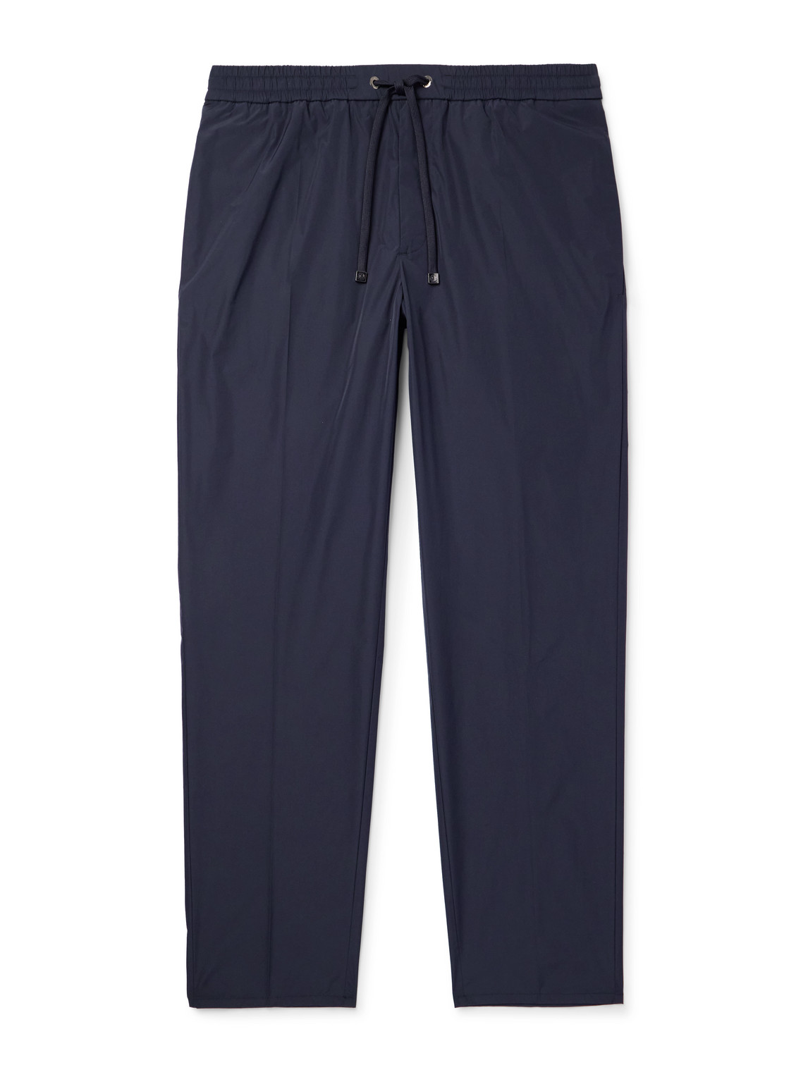 Moncler Wool Blend Gabardine Pants In Blue