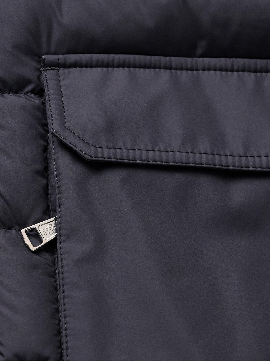 Moncler Fazzon Logo-appliquéd Quilted Shell Down Jacket In Blue