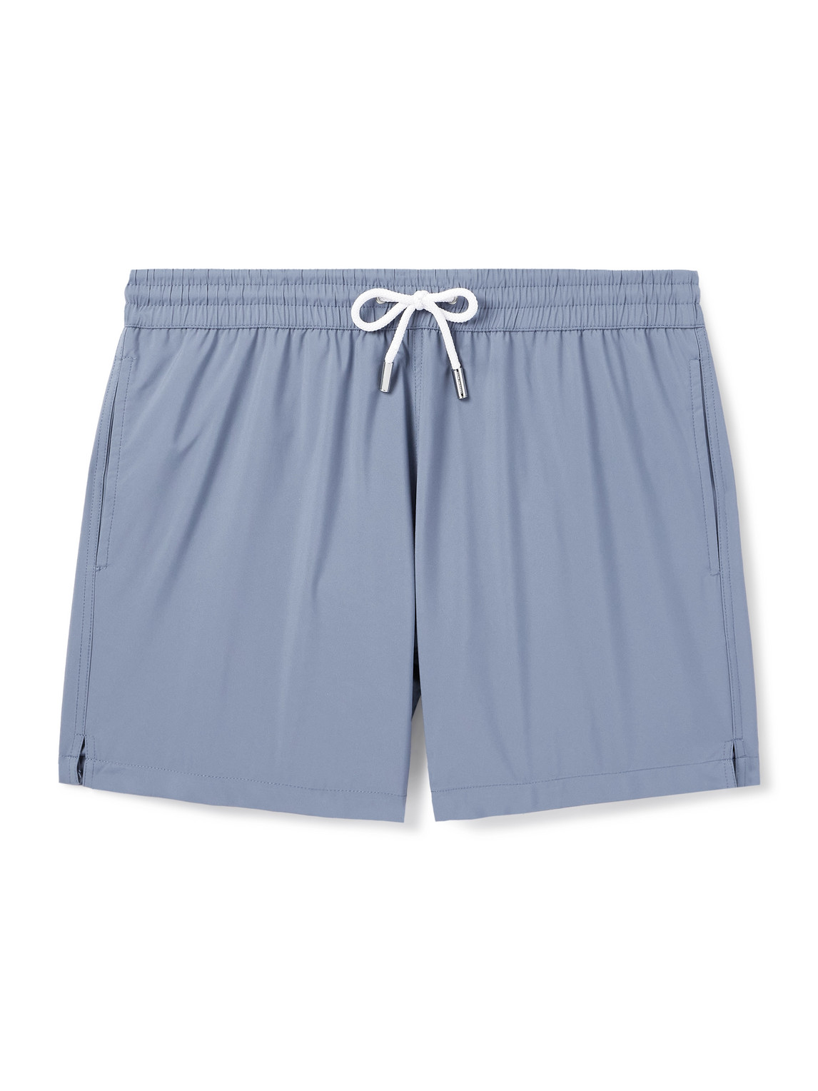 Thom Sweeney Straight-leg Mid-length Swim Shorts In Blue