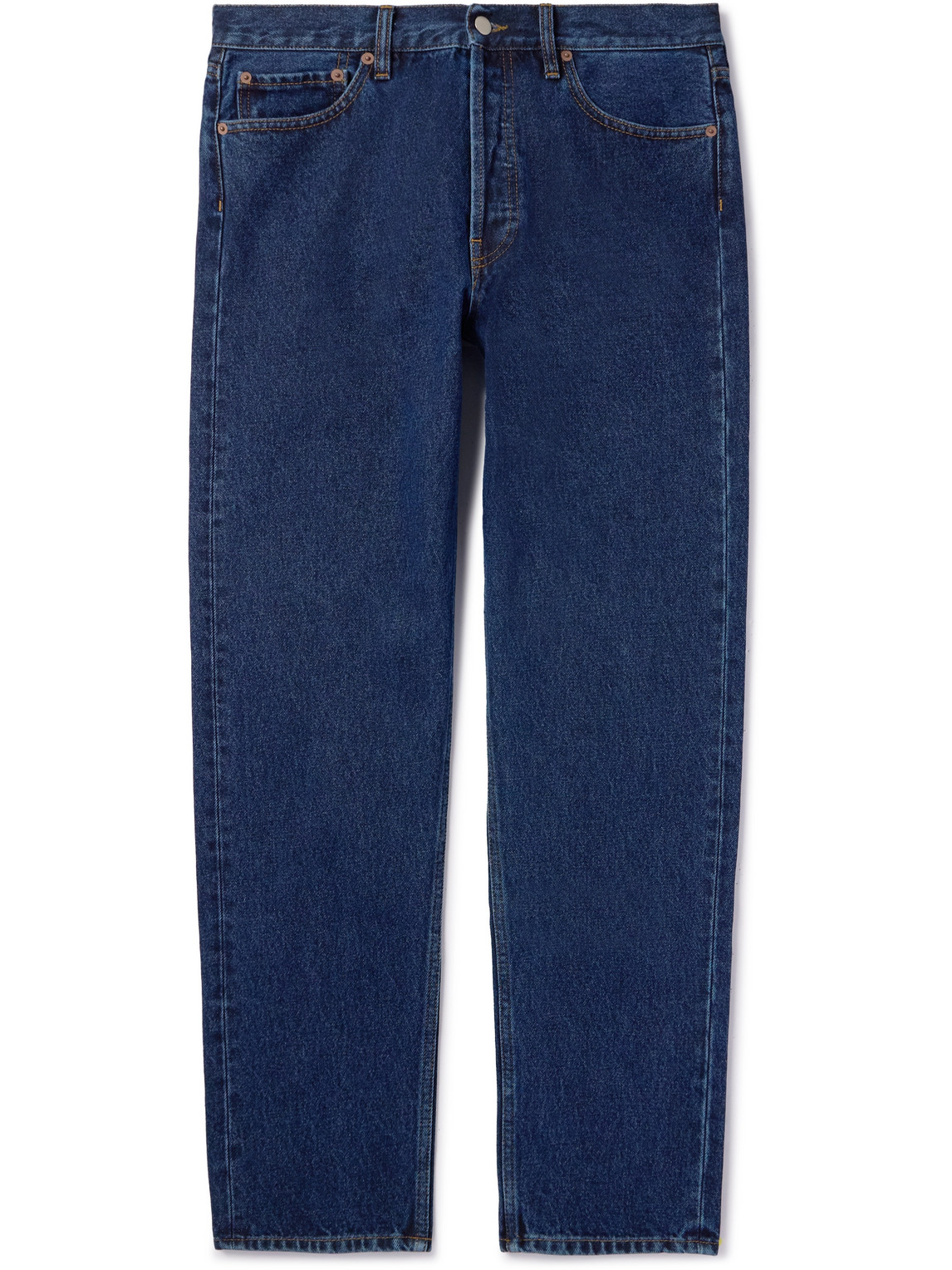 Thom Sweeney Straight-leg Jeans In Blue