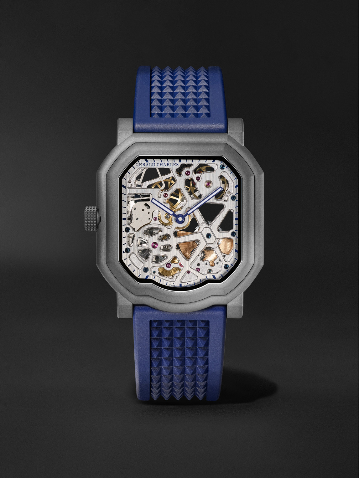 Gerald Charles Maestro 8.0 GC Sport Limited Edition Automatic Chronograph 39mm Titanium and Rubber Watch, Ref. No. GC8.0-TX-TN-01 - Men