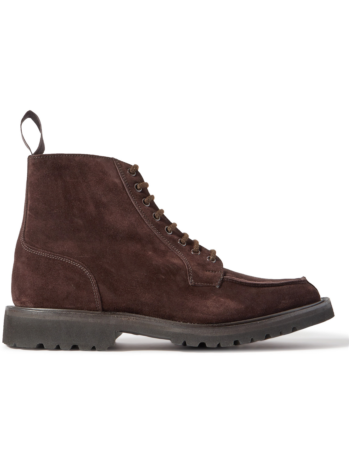 Tricker's Lawrence Suede Boots In Brown