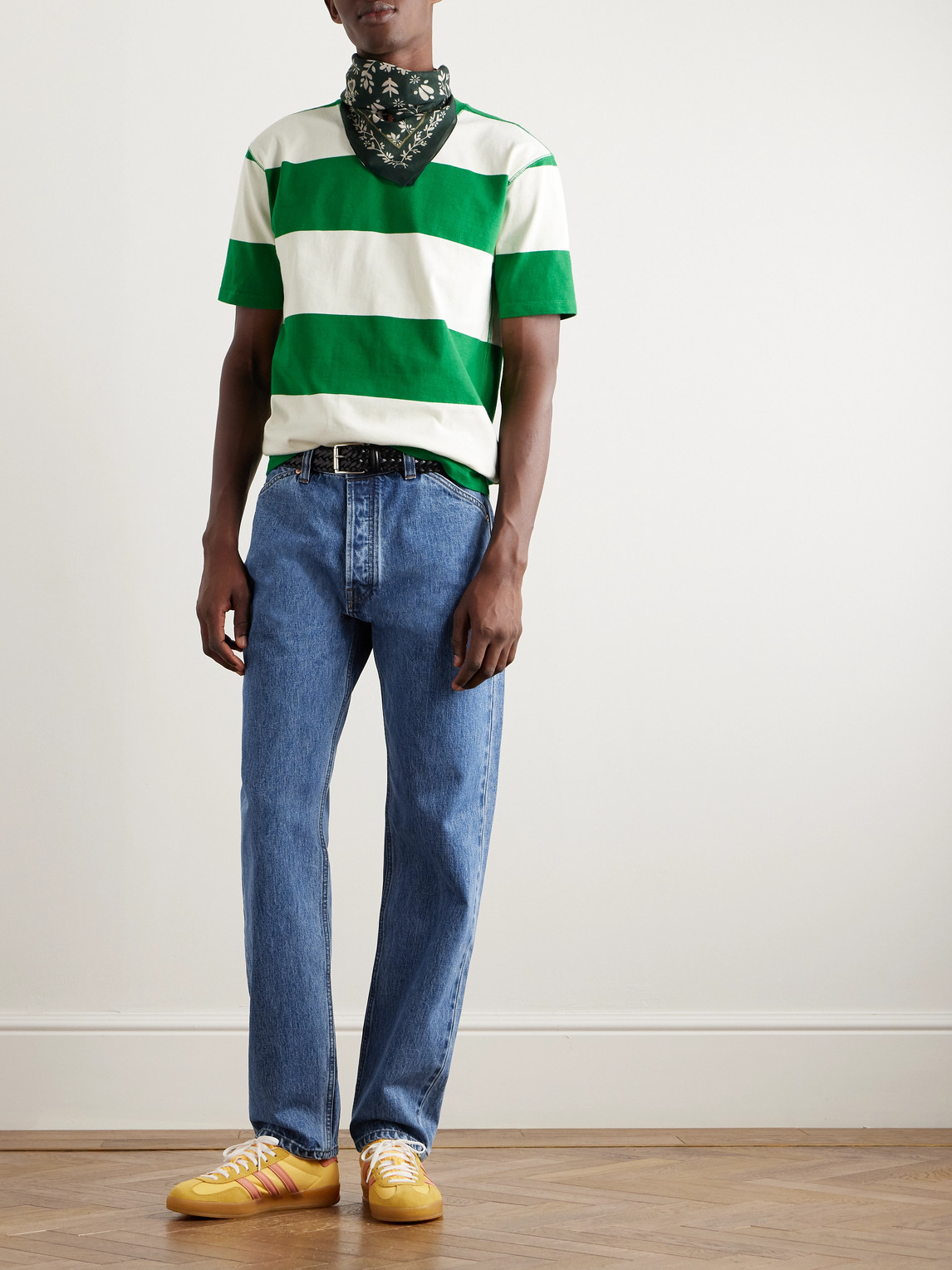 DRAKE'S TAPERED SELVEDGE JEANS