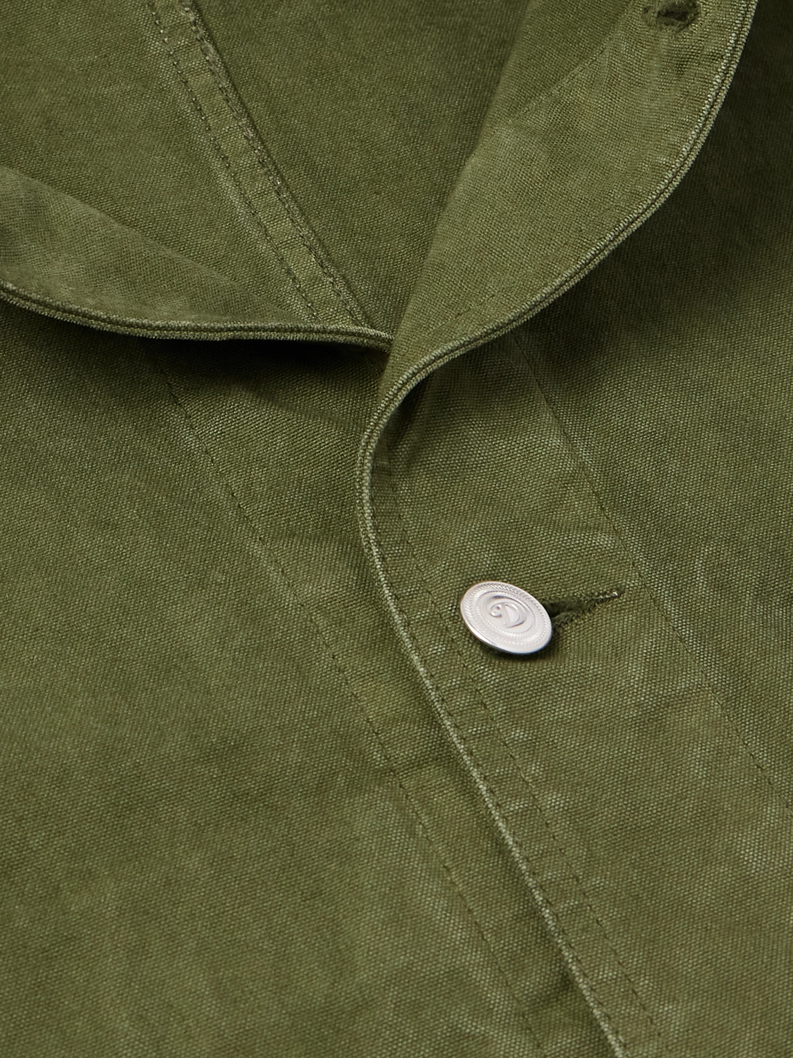  Drake's - Duck Cotton-canvas Chore Jacket - Men - Green - Uk/us 36 