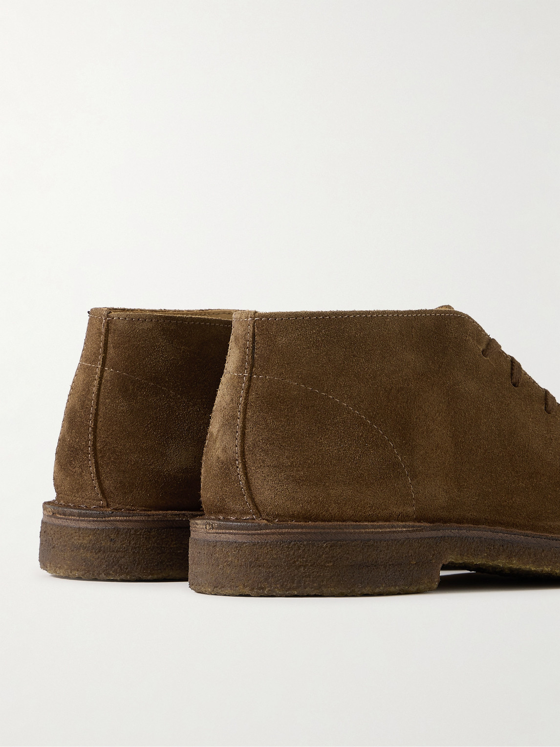 Shop Drake's Crosby Suede Chukka Boots In Brown