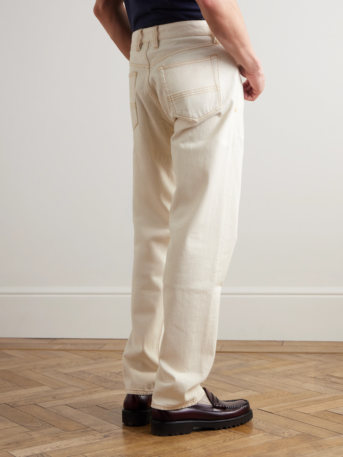 DRAKE'S STRAIGHT-LEG SELVEDGE JEANS