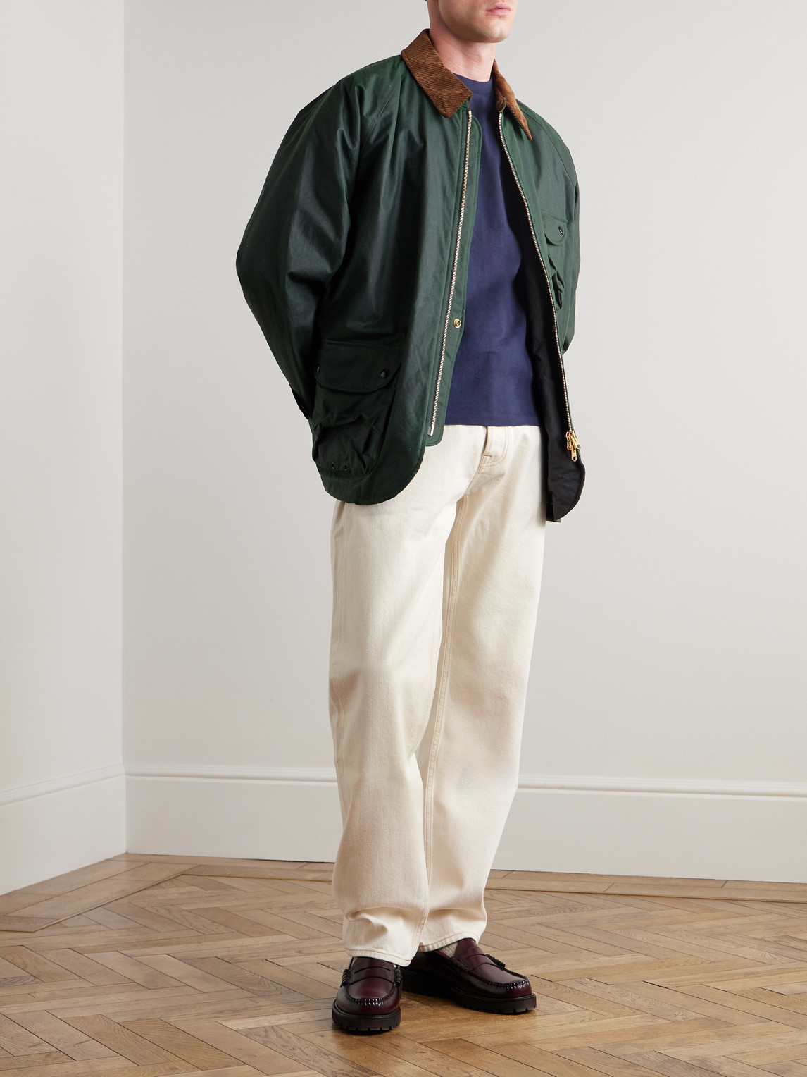 DRAKE'S STRAIGHT-LEG SELVEDGE JEANS