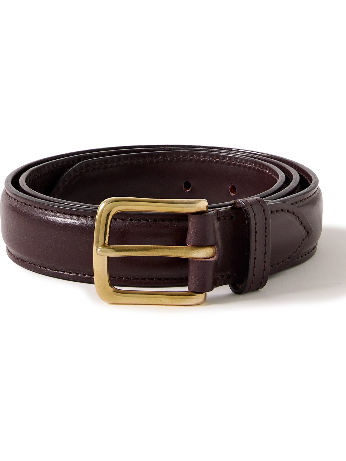 Drake's - 3cm Leather Belt - Men - Brown - S