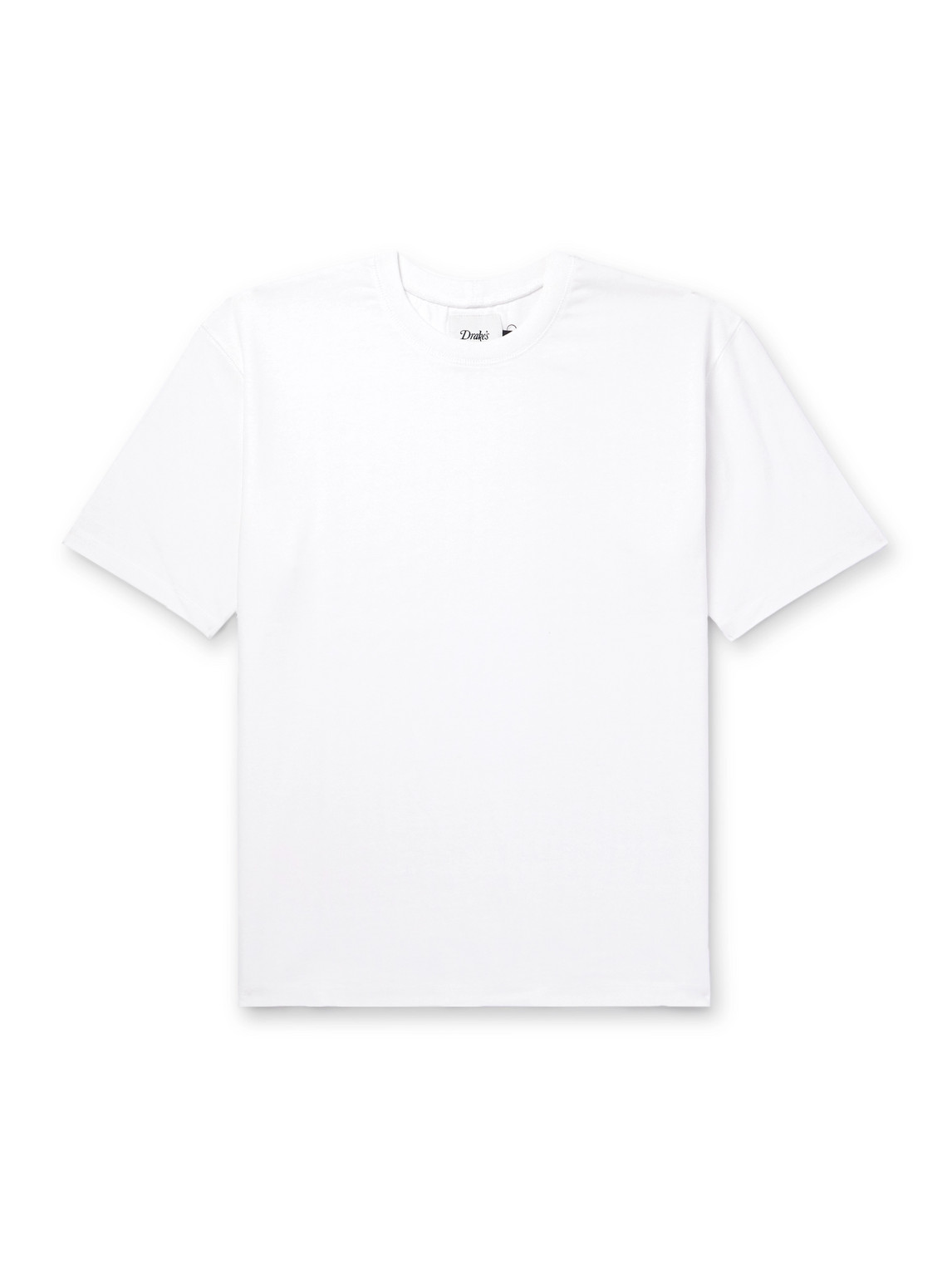 Drake's Cotton-jersey T-shirt In White