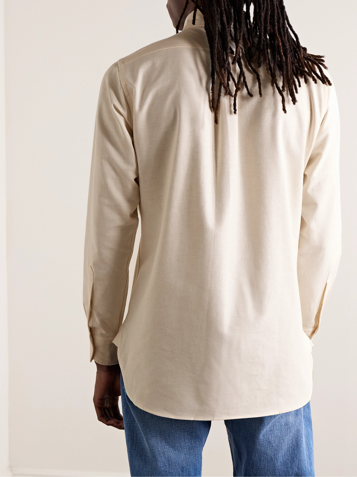 Button-Down Collar Cotton Oxford Shirt