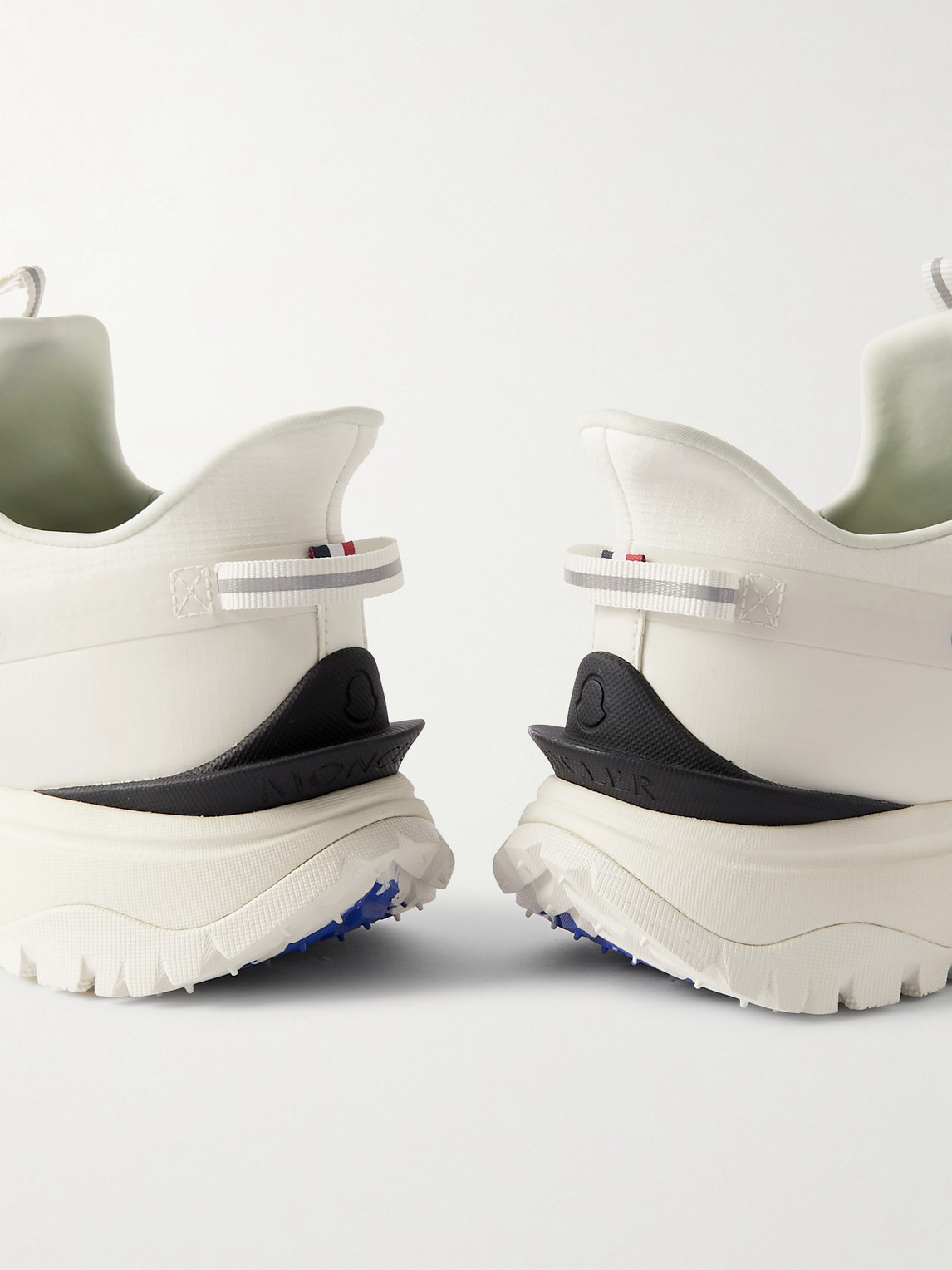 Moncler Rugged Design With Jagged Sole In White