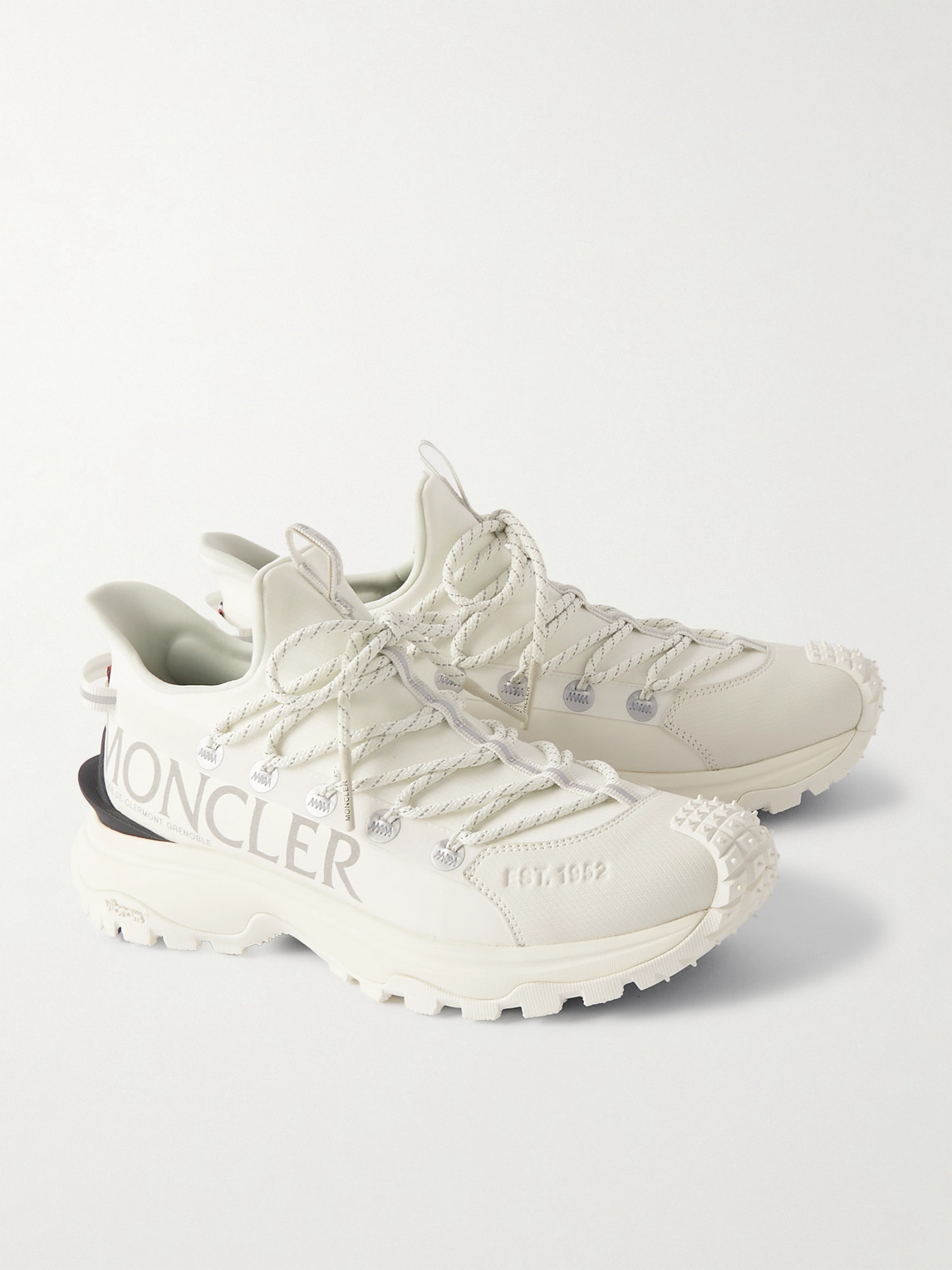 Moncler Rugged Design With Jagged Sole In White