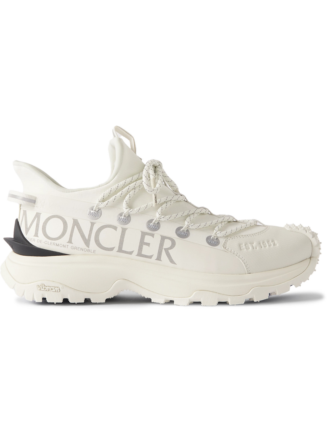 Moncler Rugged Design With Jagged Sole In White