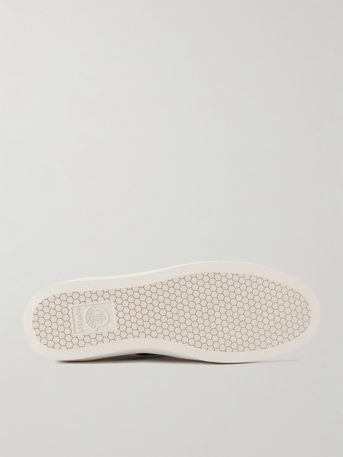 Moncler Low Top Sneakers Featuring Contrasting Panels In White