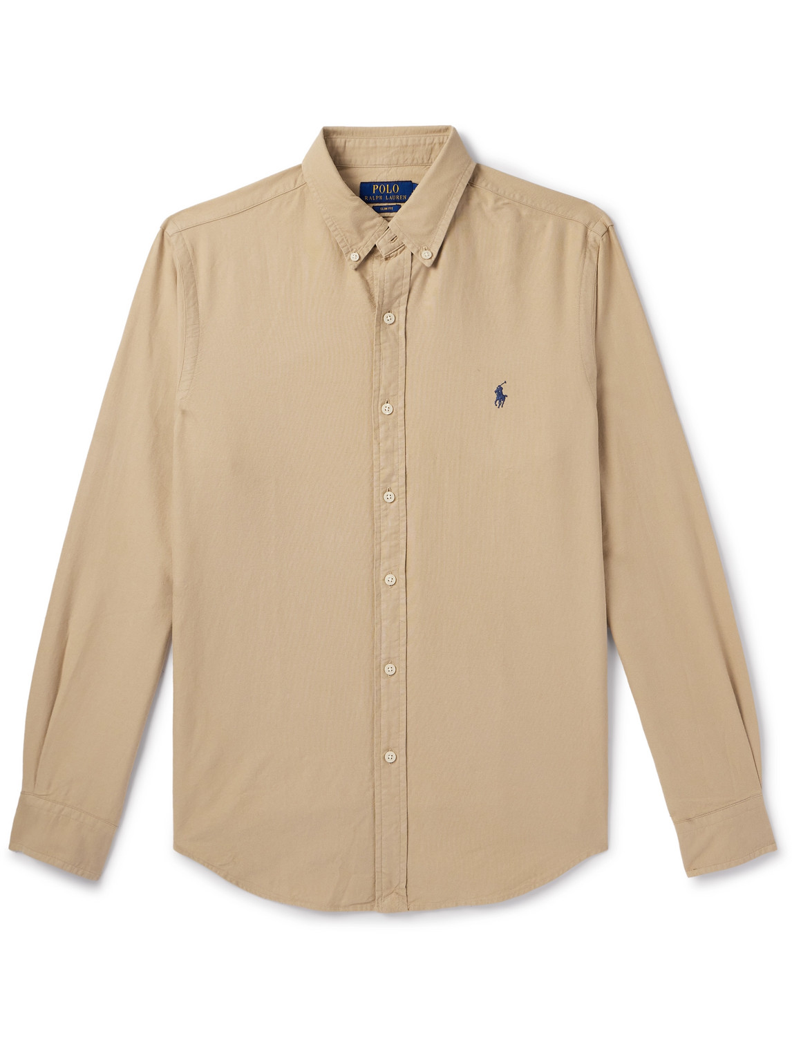 Polo Ralph Lauren Button-down Collar Cotton Oxford Shirt In Brown