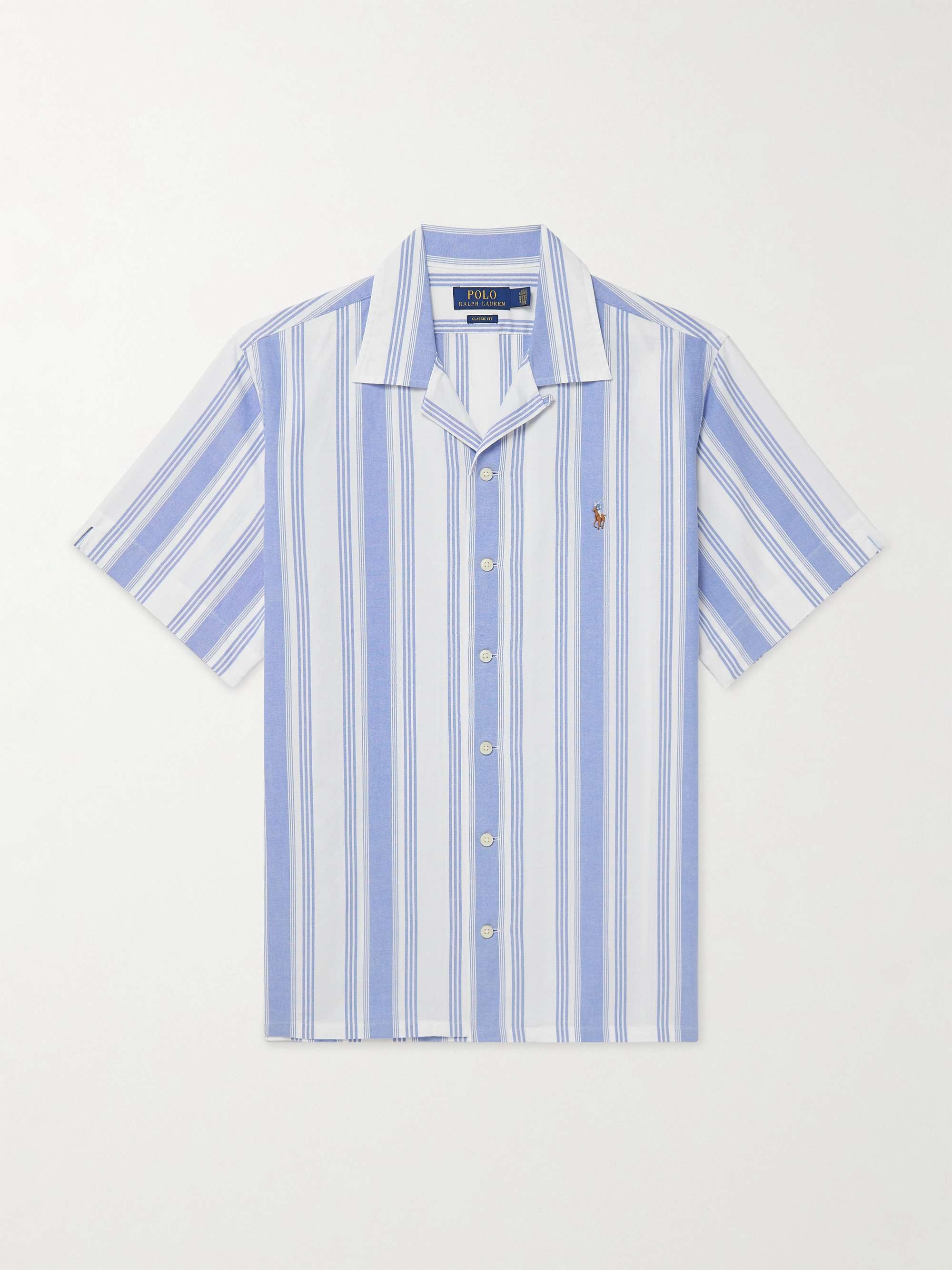 Striped cotton oxford shirt discount