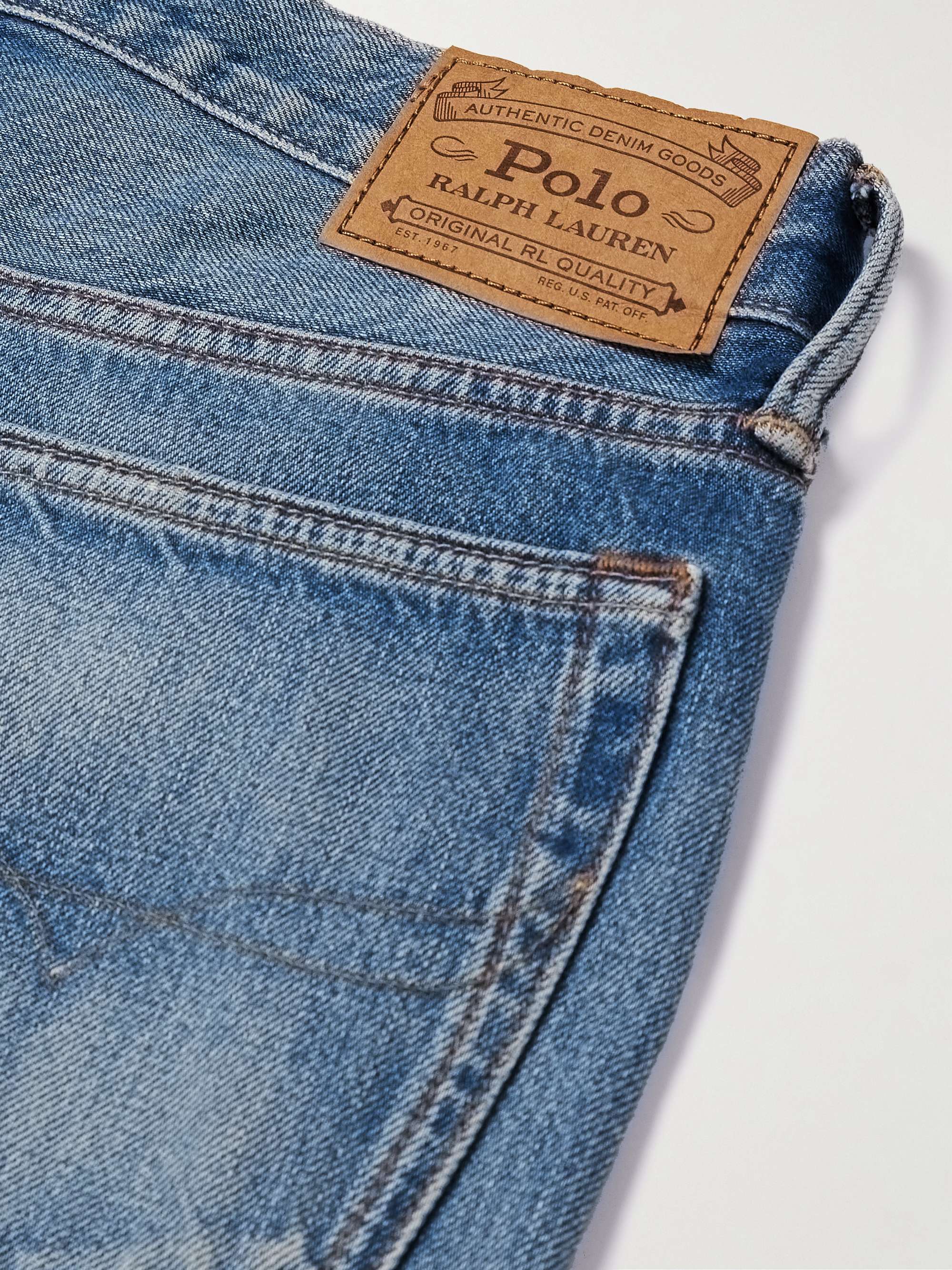 Blue Painted Straight-Leg Jeans | POLO RALPH LAUREN | MR PORTER