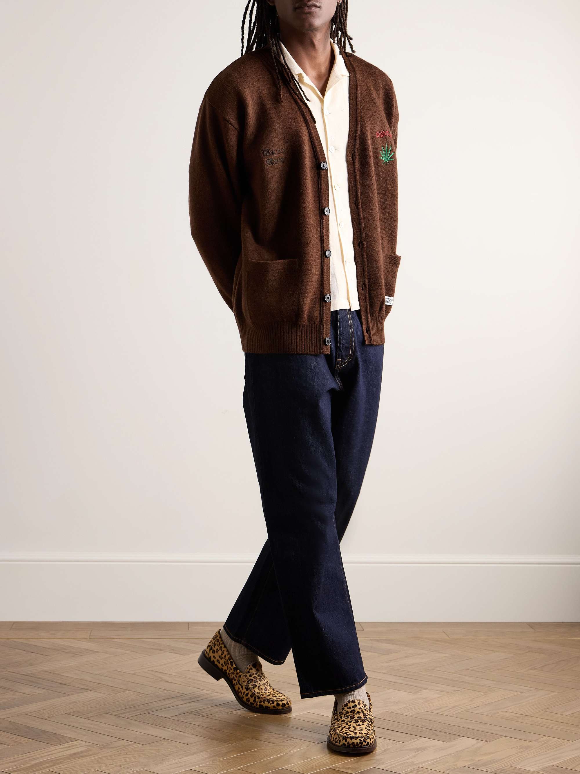 トップス WACKO MARIA HIGH TIMES CLASSIC CARDIGAN HIGH TIMES / CLASSIC KNIT CARDIGAN【BLACK】｜WACKO MARIA｜MELTING