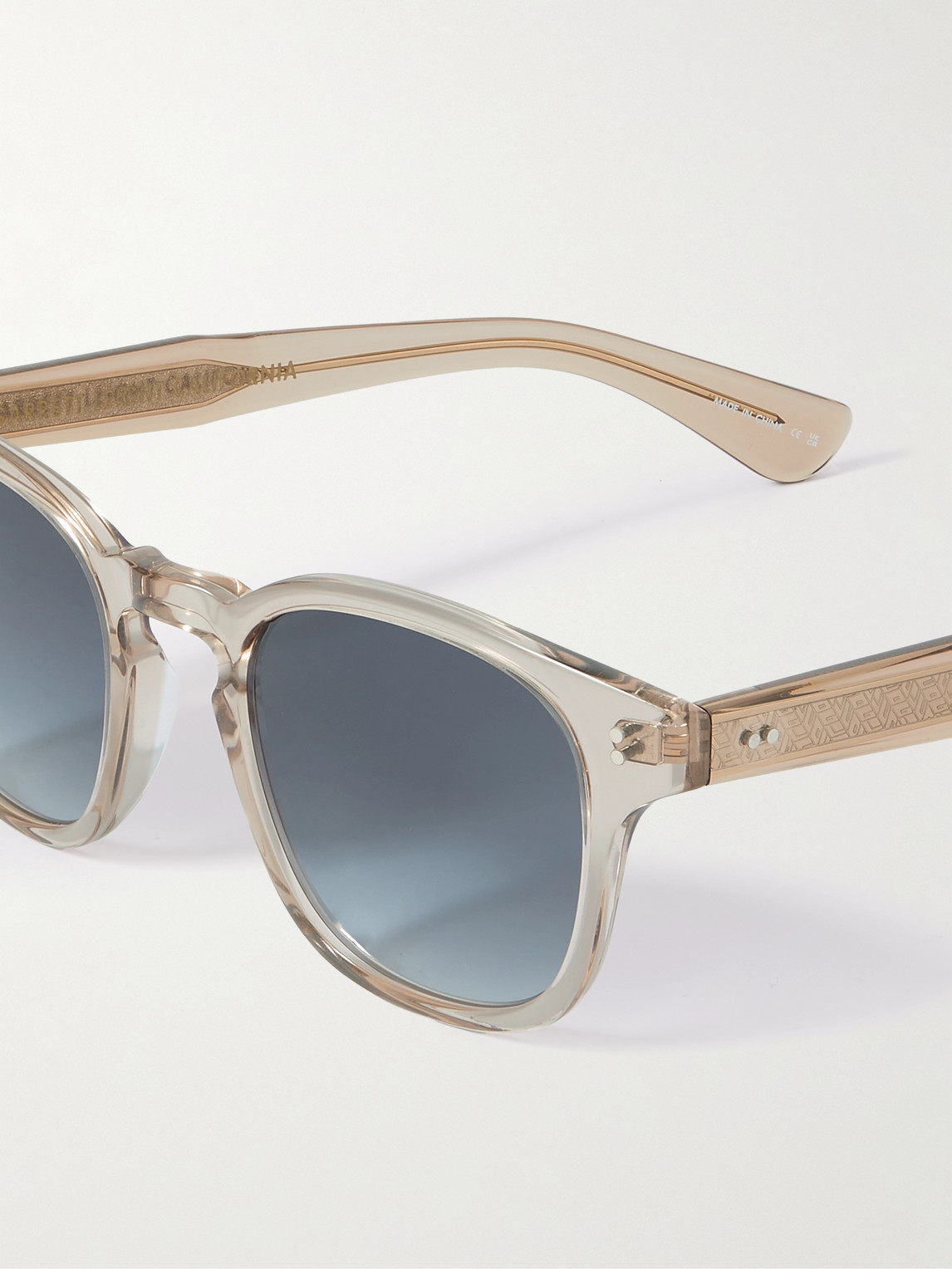 Shop Garrett Leight California Optical Ace Ii D-frame Acetate Sunglasses In Neutrals