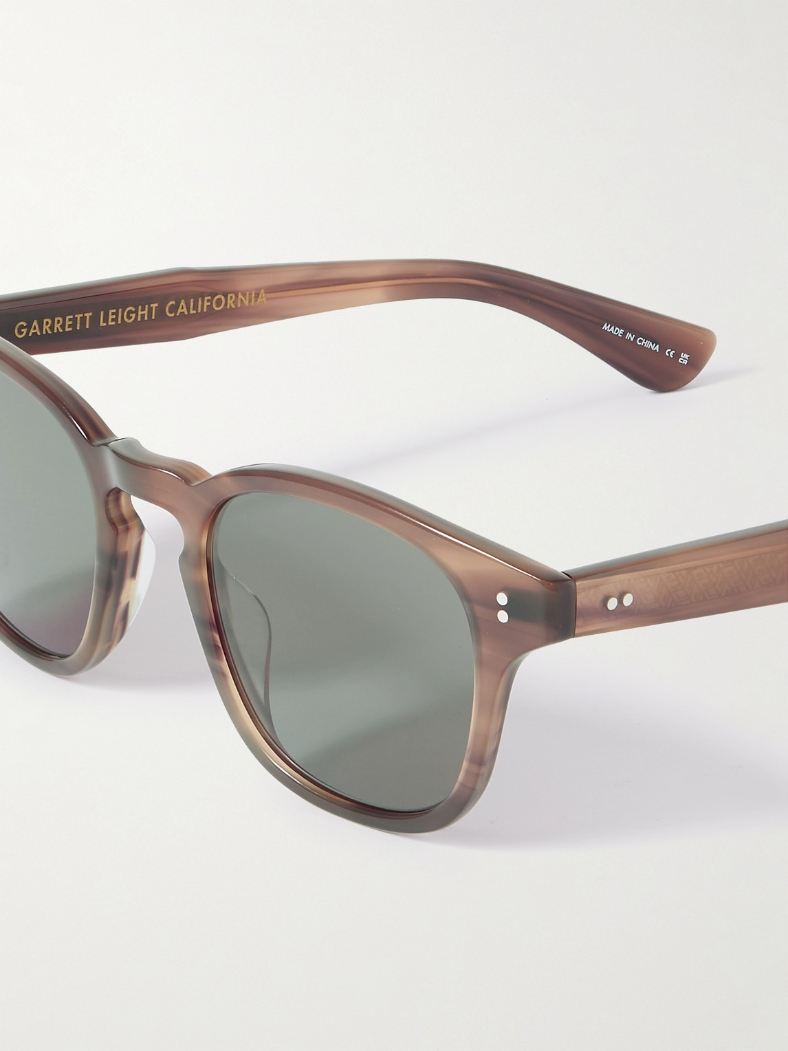 Shop Garrett Leight California Optical Ace Ii D-frame Acetate Sunglasses In Tortoiseshell