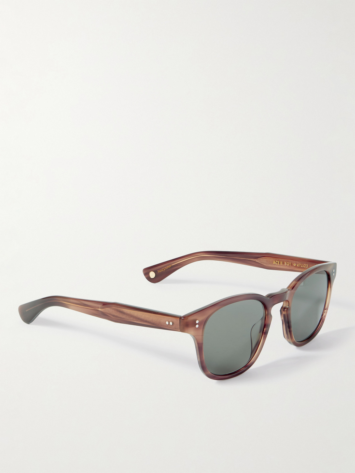 Shop Garrett Leight California Optical Ace Ii D-frame Acetate Sunglasses In Tortoiseshell