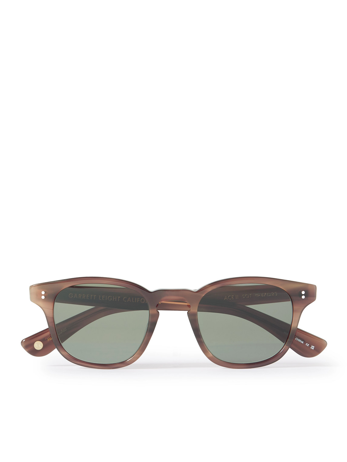 Garrett Leight California Optical Ace Ii D-frame Acetate Sunglasses In Brown