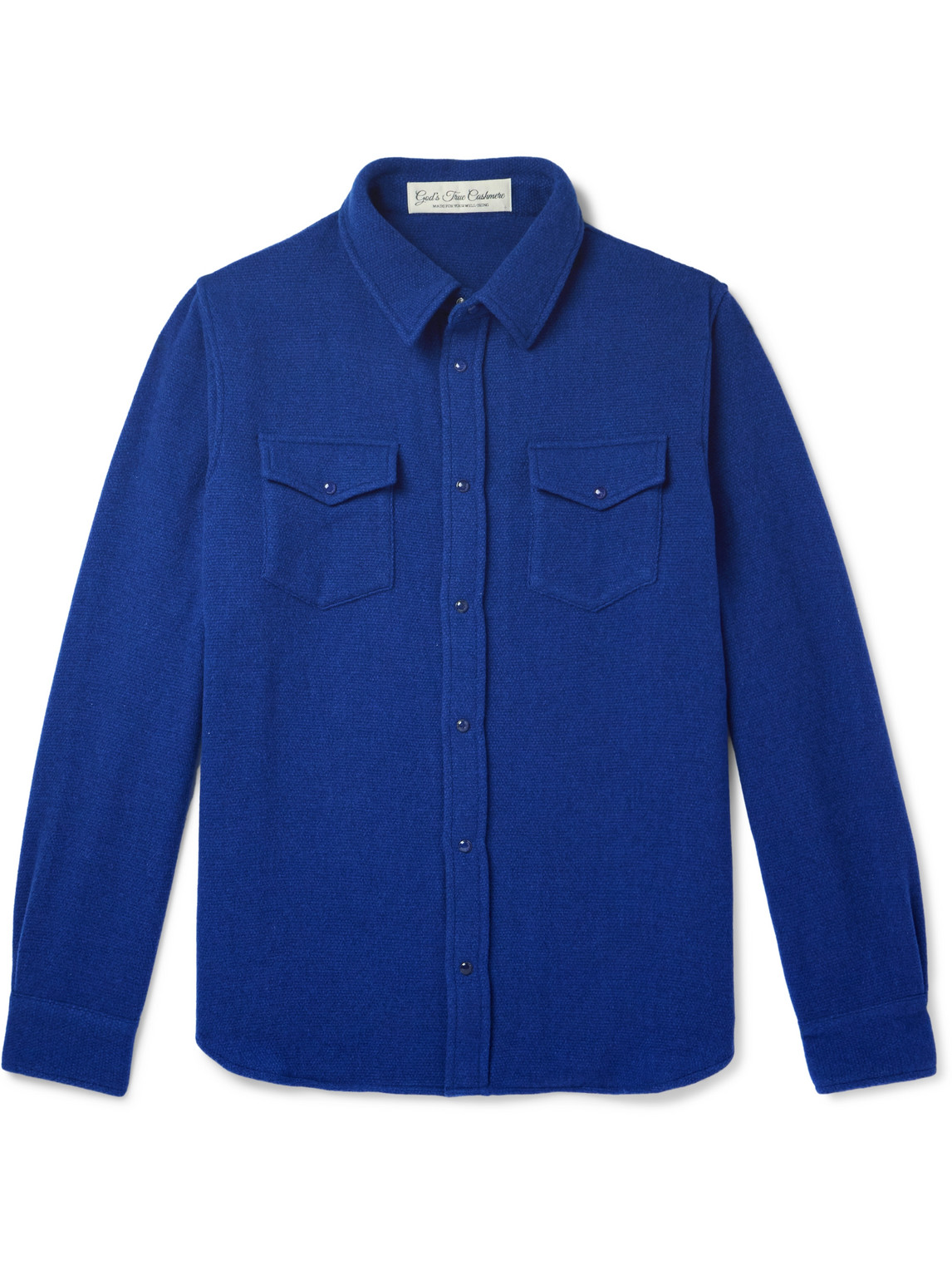 God's True Cashmere Cashmere Shirt In Blue