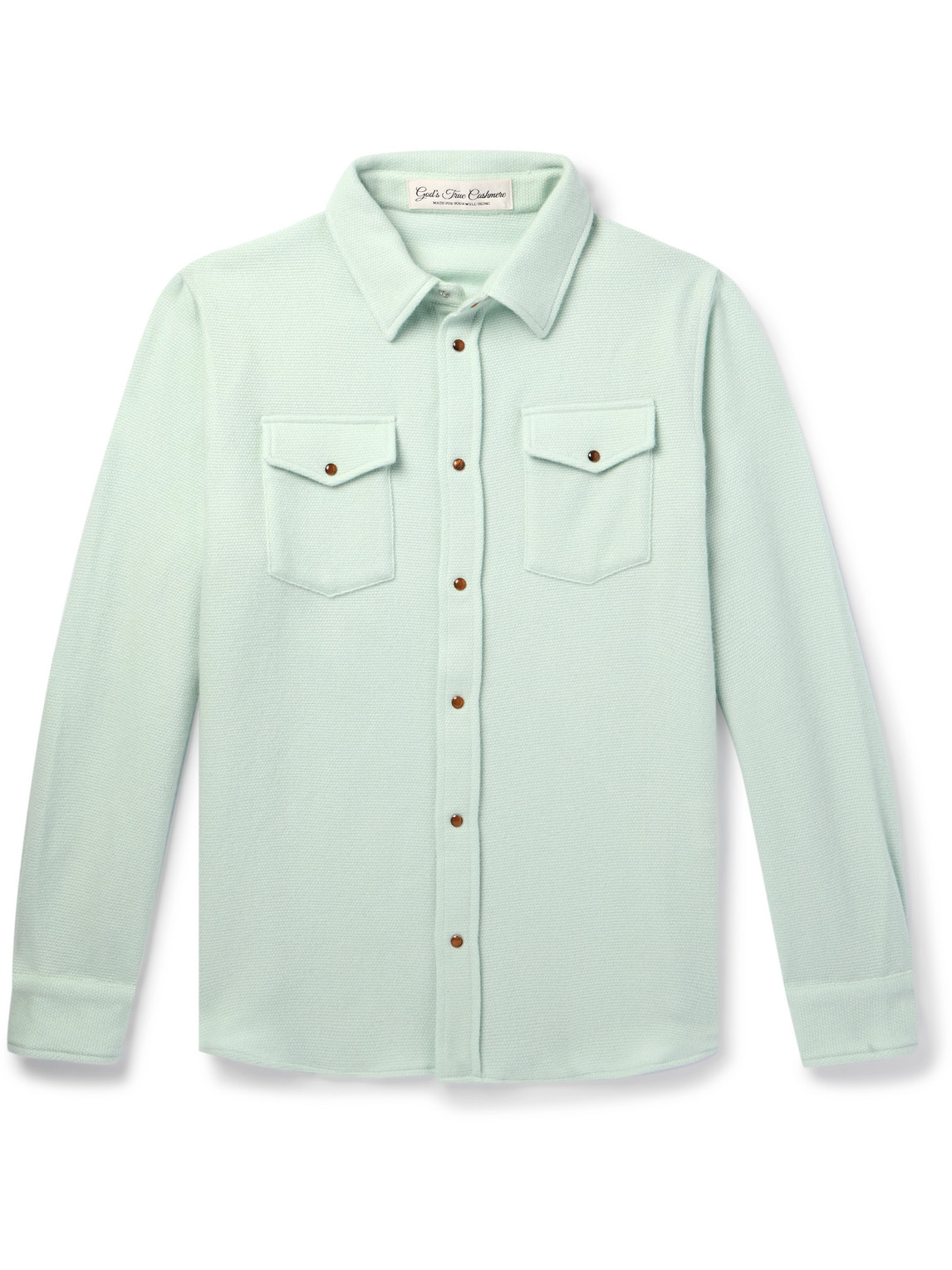 God's True Cashmere Cashmere Shirt In Green