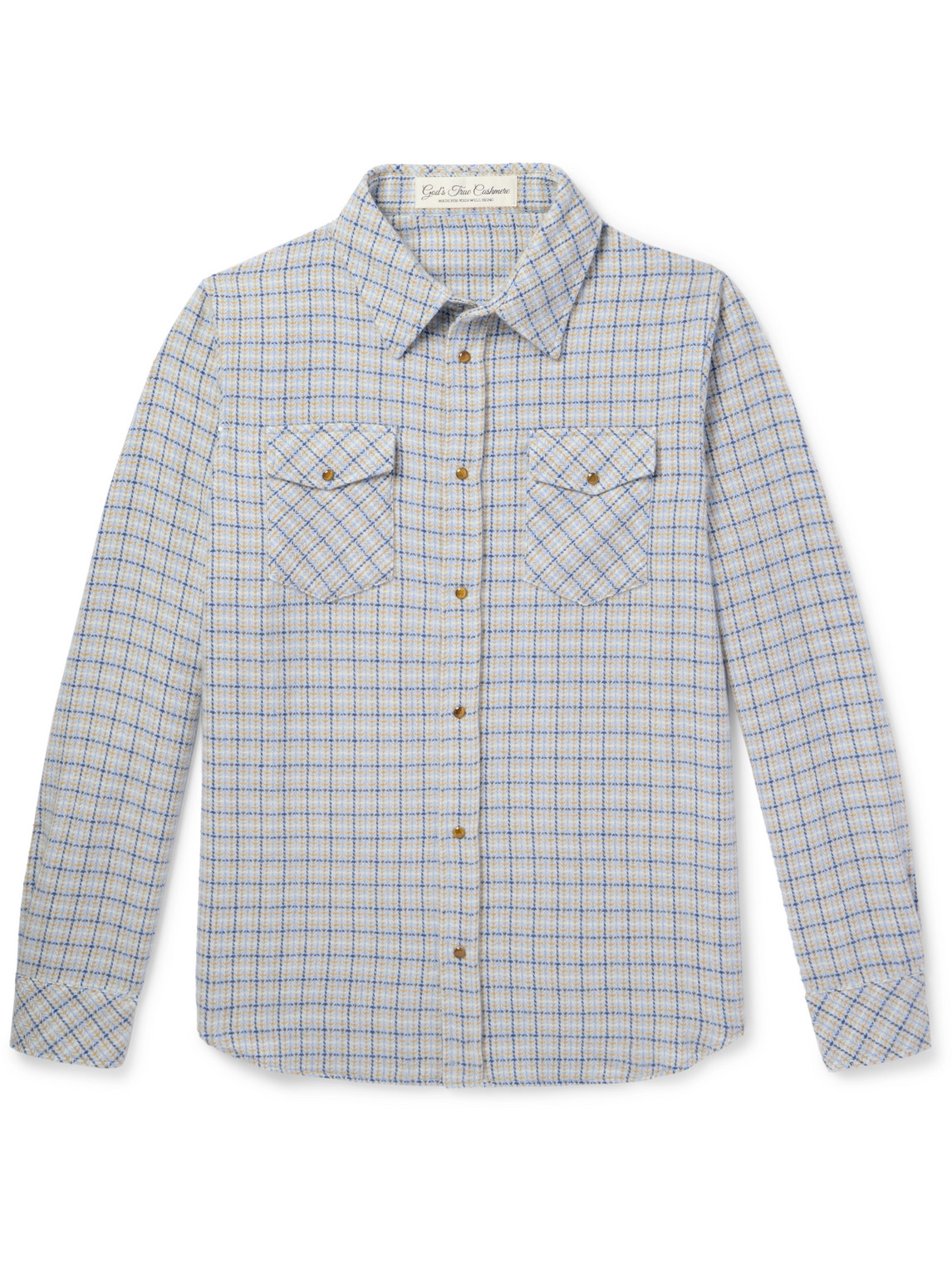 Checked Cashmere Shirt