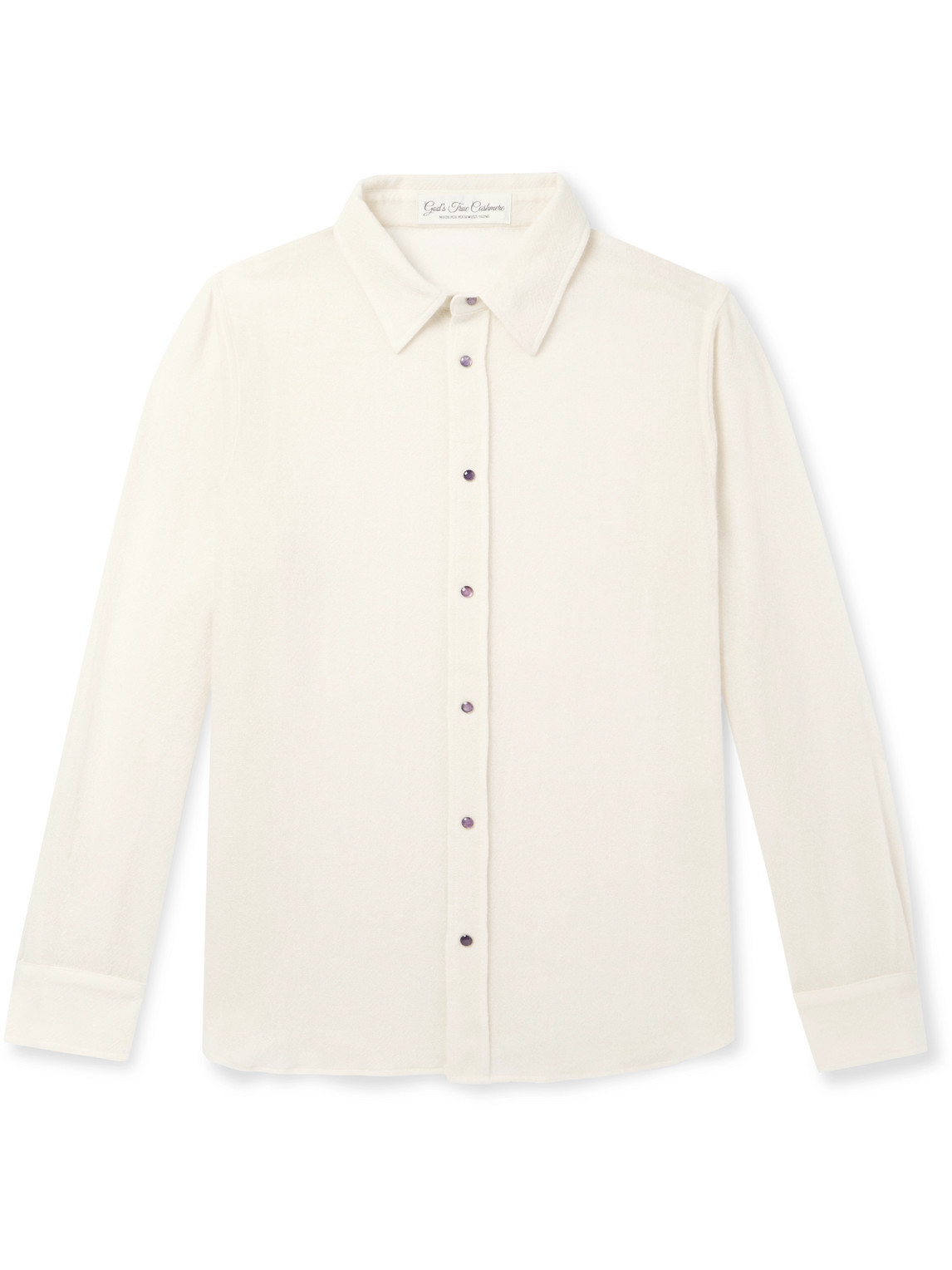 God's True Cashmere Cashmere-gauze Shirt In Neutrals