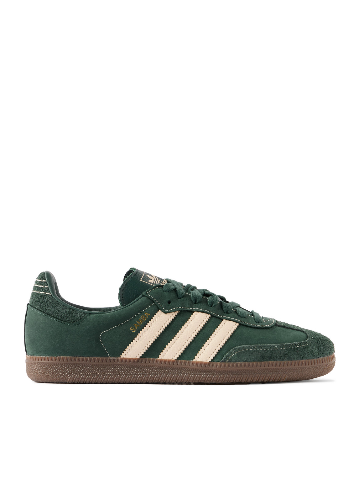 adidas Originals Samba OG Brushed Suede and Leather-Trimmed Nubuck Sneakers  | Smart Closet