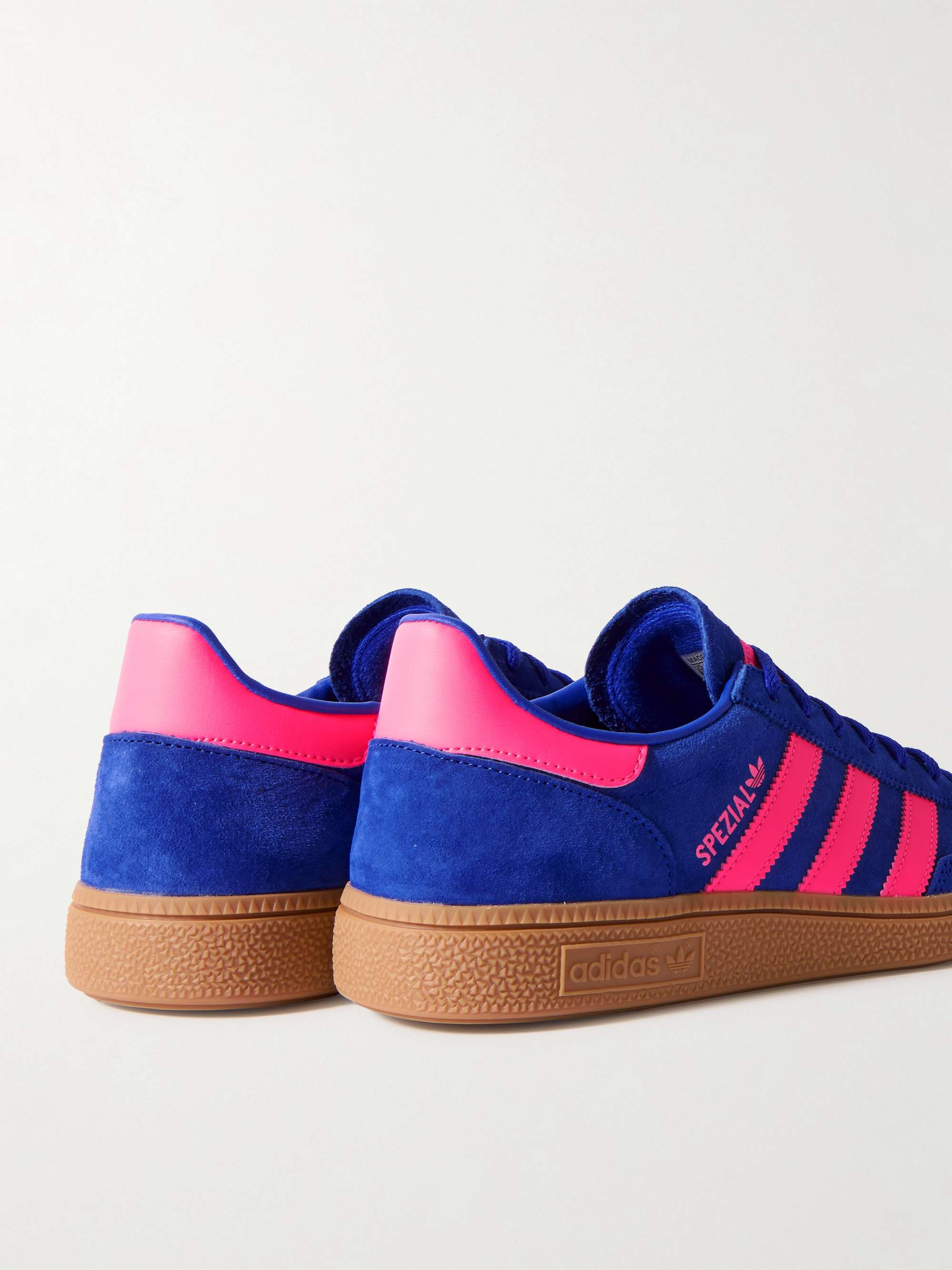 ADIDAS ORIGINALS Handball Spezial Leather-Trimmed Suede Sneakers
