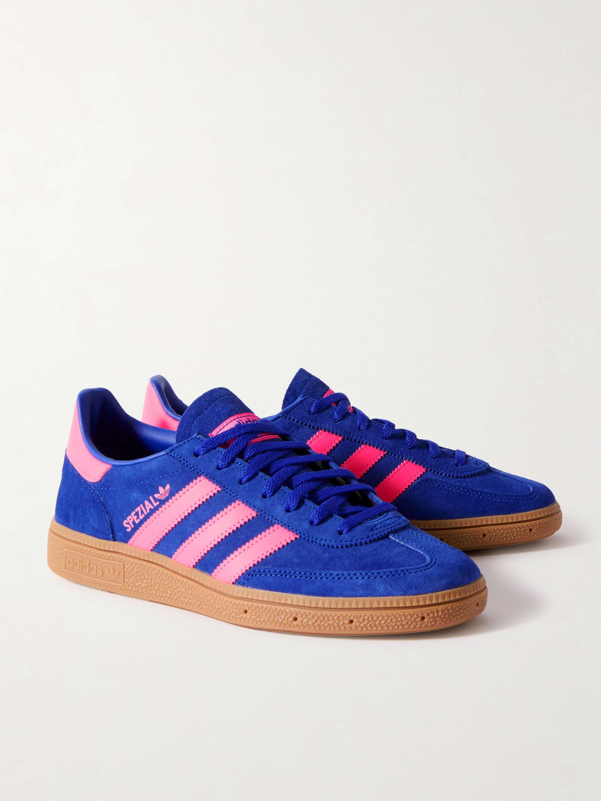 ADIDAS ORIGINALS Handball Spezial Leather-Trimmed Suede Sneakers