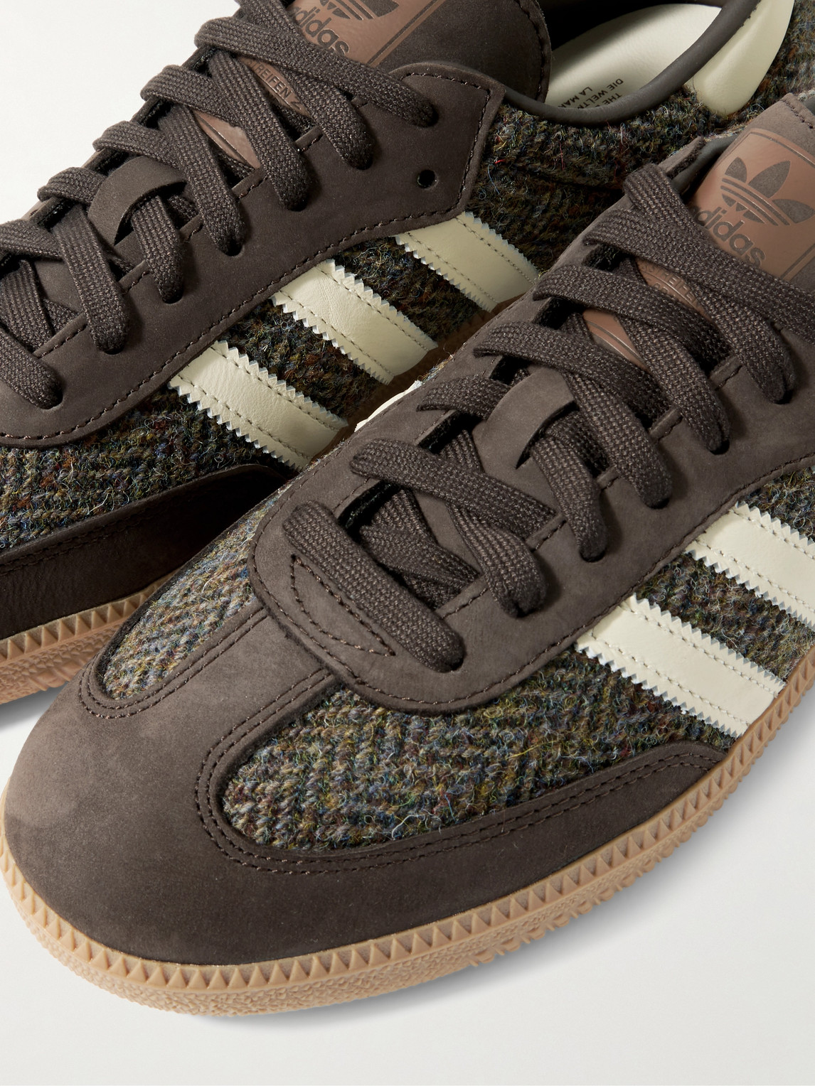 adidas gazelle silver green womens Adidas x Wales Bonner Nylon Samba Shoes – Extra Butter main image 1