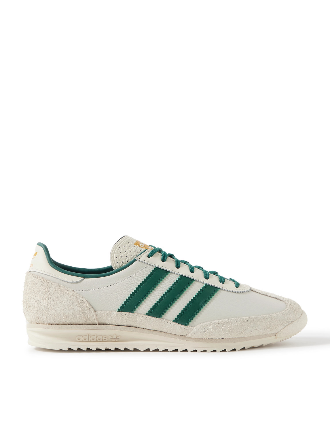 SL 72 Suede-Trimmed Leather Sneakers
