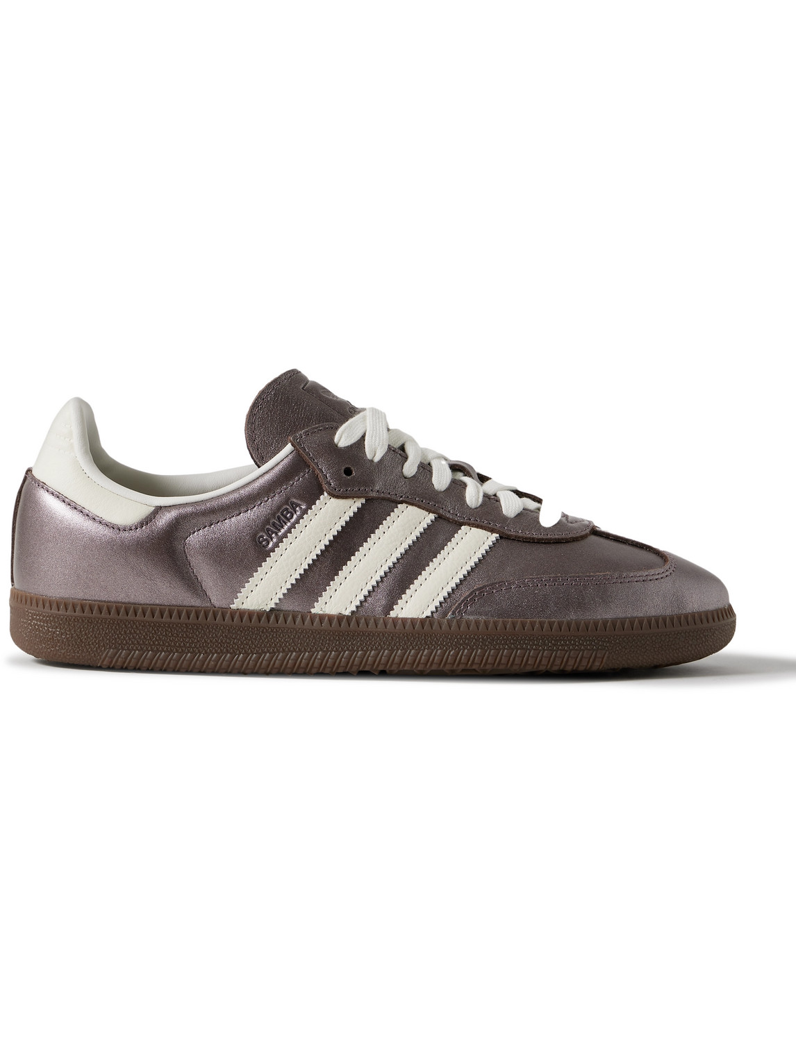 Adidas Originals Samba Og Metallic Leather Trainers In Purple