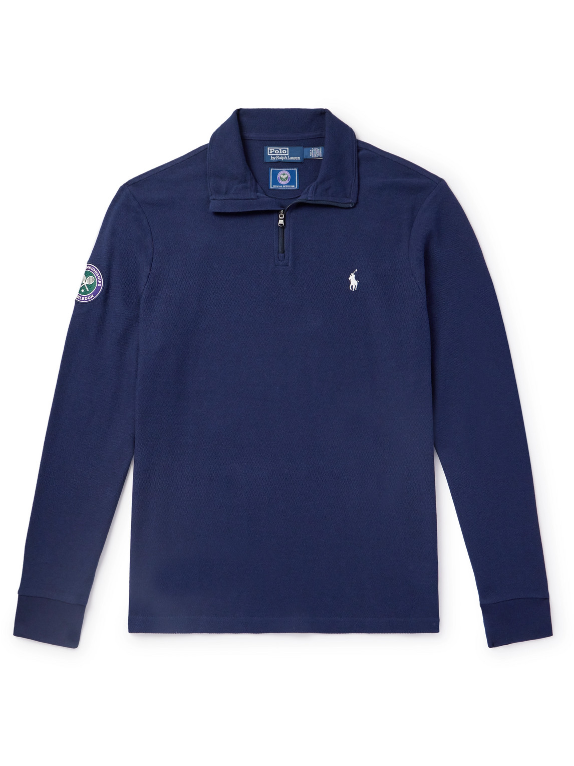 Polo Ralph Lauren Wimbledon Appliquéd Logo-embroidered Cotton