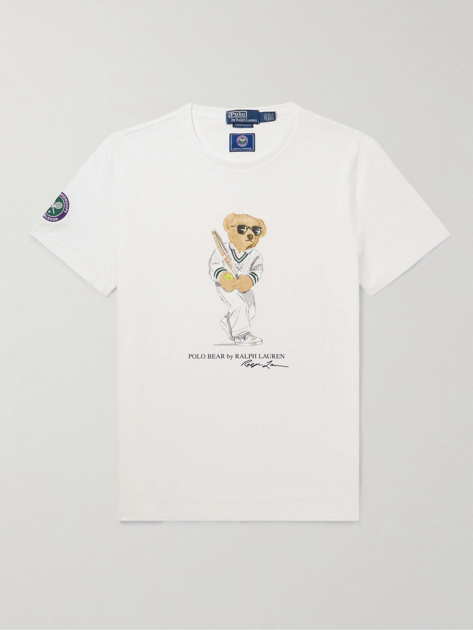 Australian Open Polo Bear Hat White Wimbledon Tennis Polo Bear T