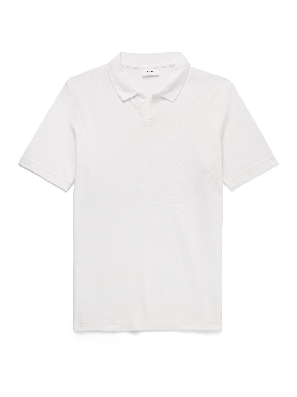 Nn07 Paul 3525 Organic Cotton Polo Shirt In White