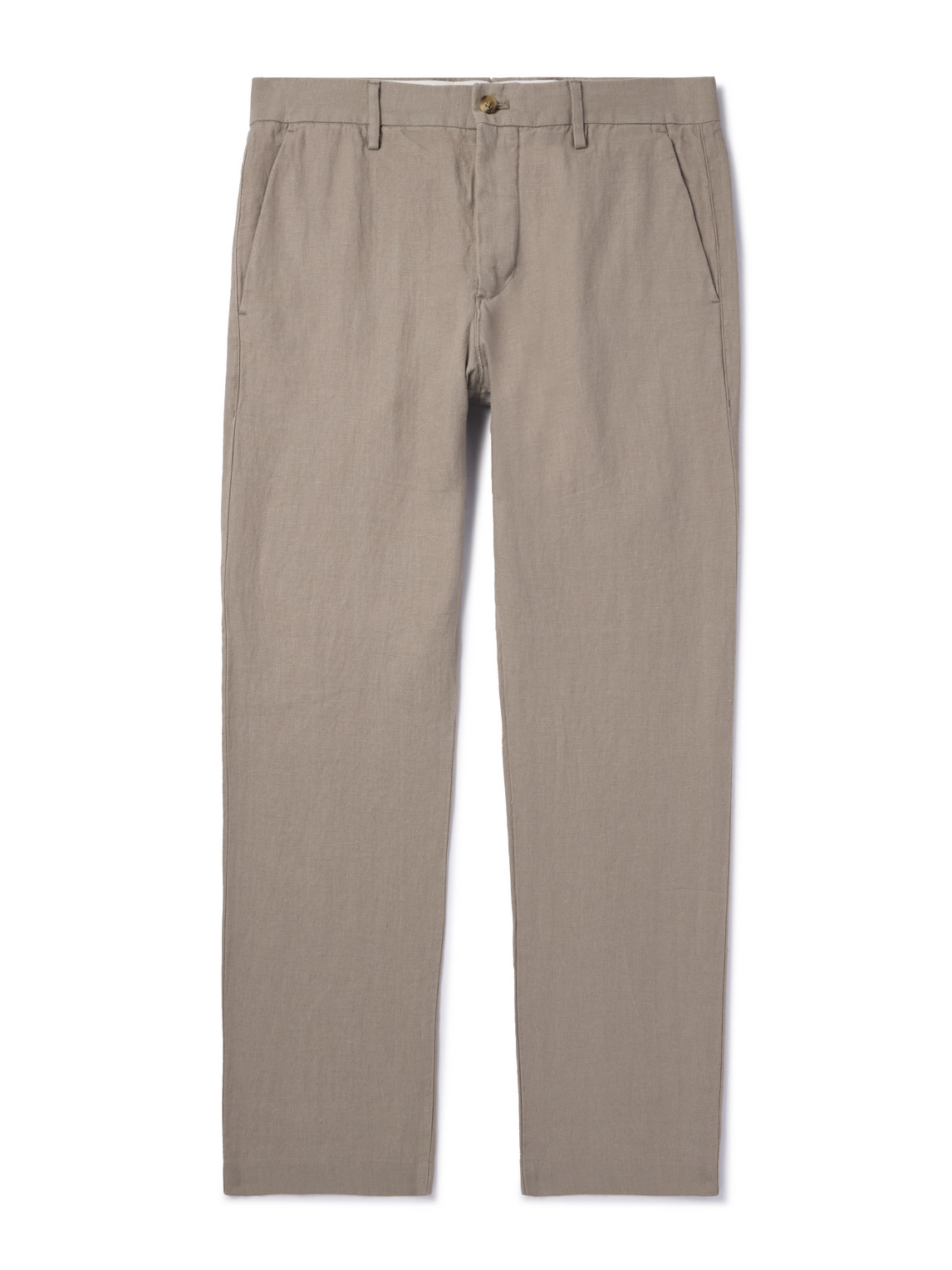 NN07 - Theo 1454 Tapered Linen Trousers - Men - Brown - 28W 32L