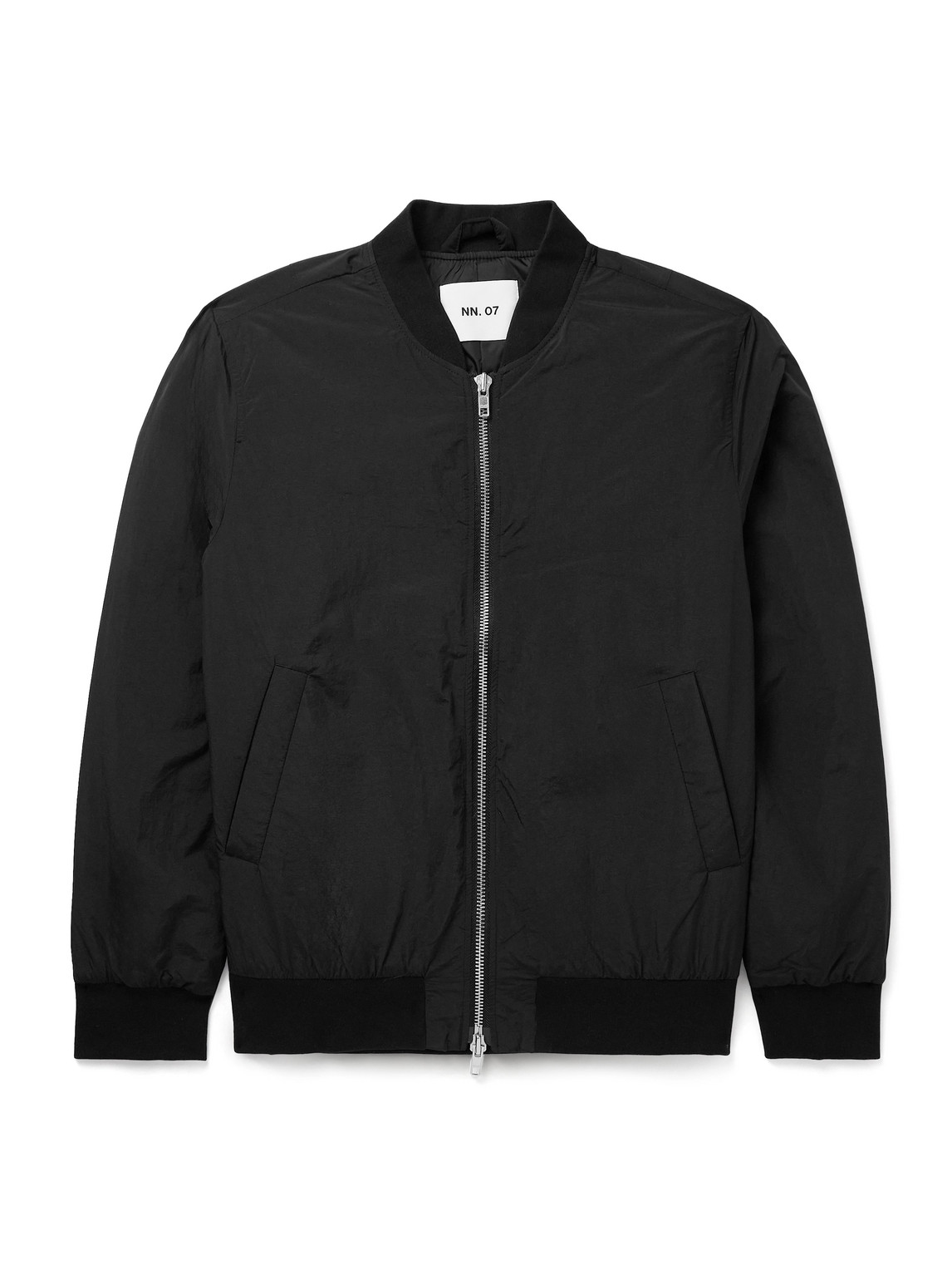 Nn07 Dixon 8280 Recycled-shell Bomber Jacket In Black
