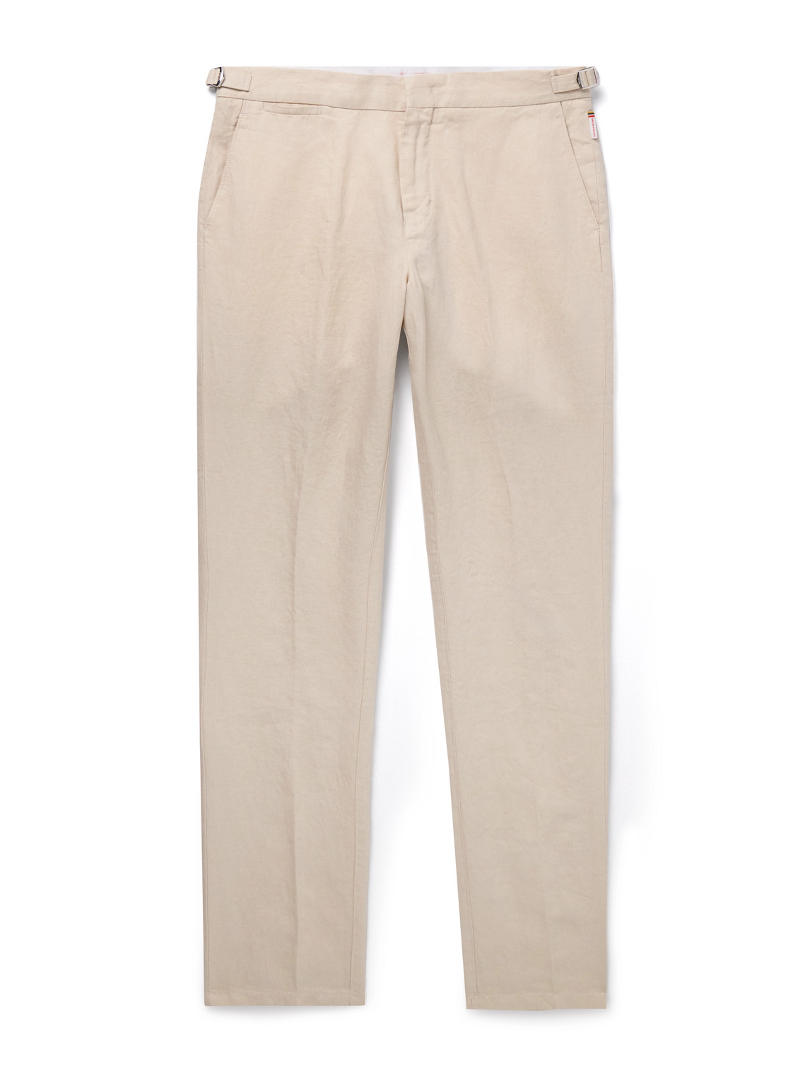 Orlebar Brown Griffon Slim-fit Linen Trousers In Neutral