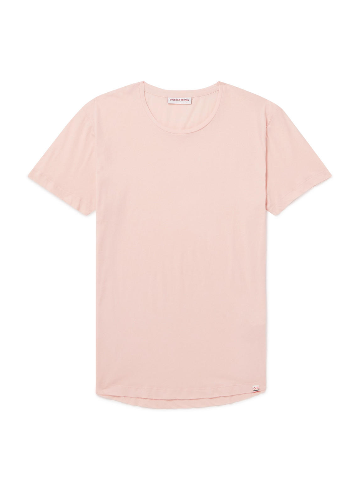 Orlebar Brown Ob-t Slim-fit Cotton-jersey T-shirt In Pink