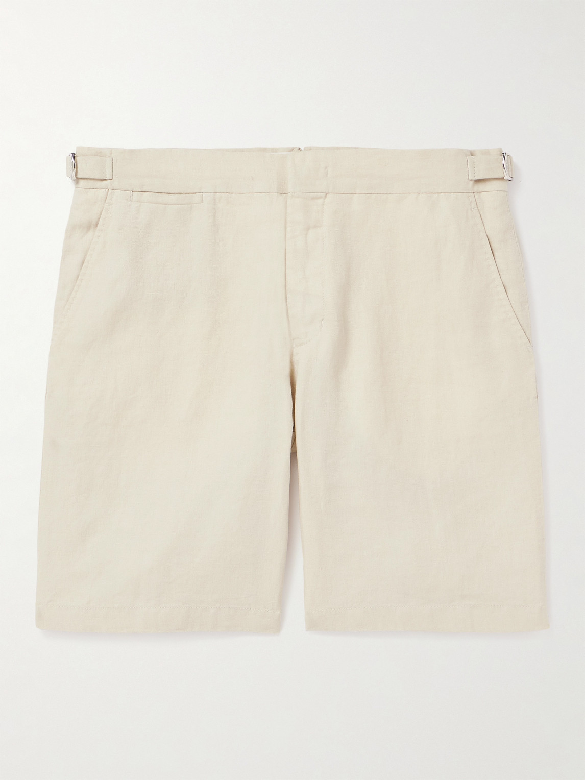 Orlebar Brown Norwich Straight-Leg Linen Shorts - Men
