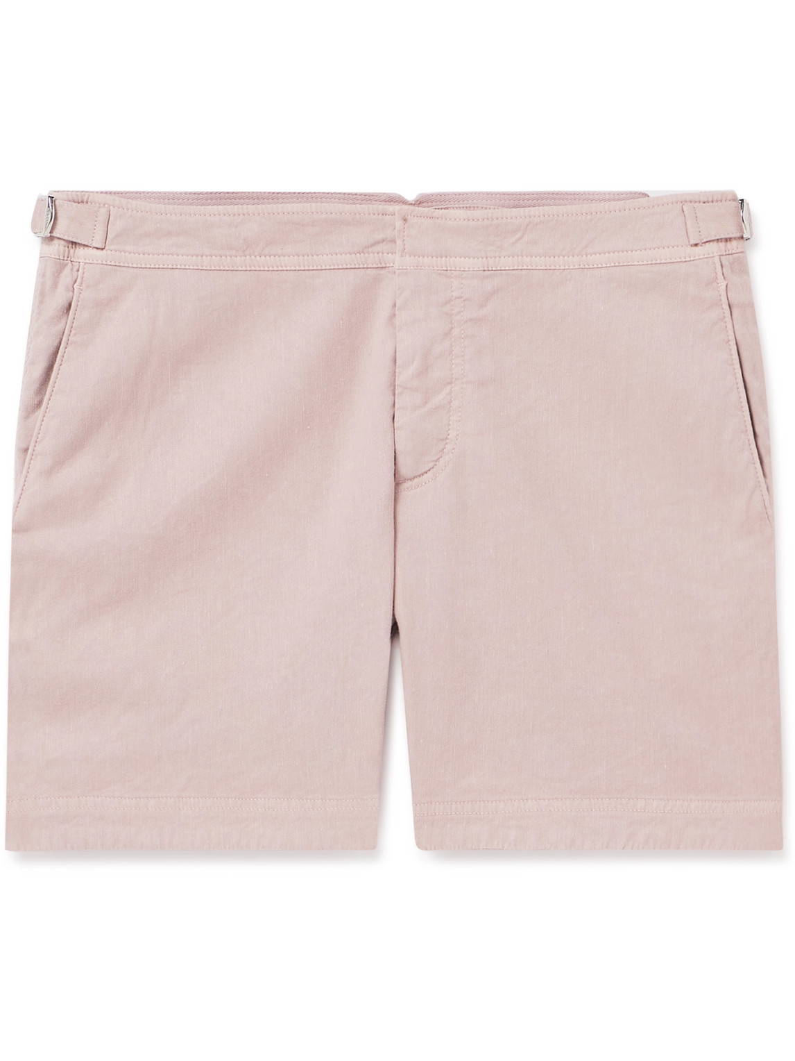 Orlebar Brown - Bulldog Straight-Leg Linen and Lyocell-Blend Shorts - Men - Pink - UK/US 30