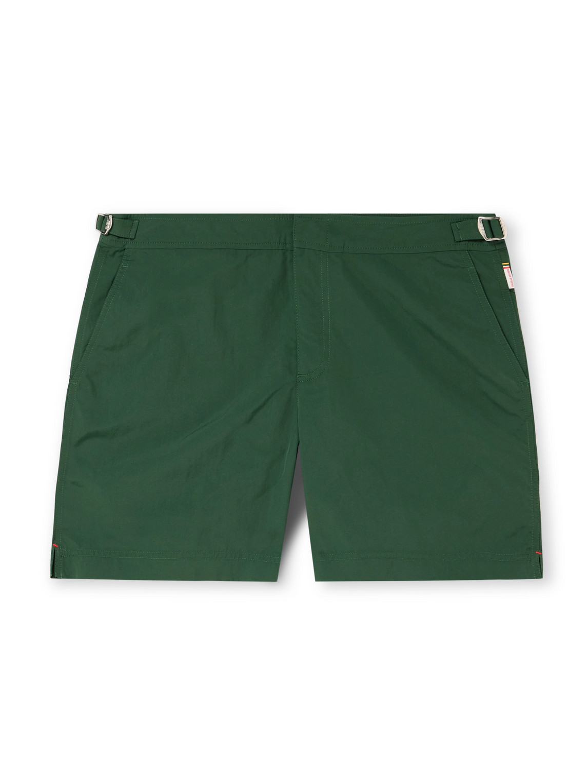 Orlebar Brown Bulldog Mid-length Swim Shorts In Green