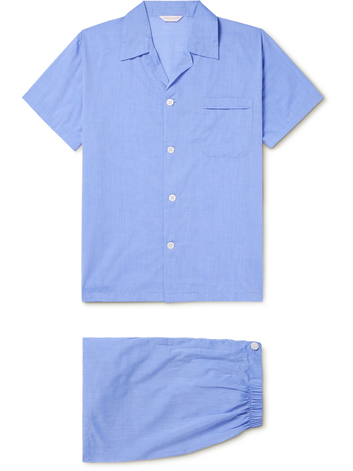 Amalfi Camp-Collar Cotton-Batiste Pyjama Set