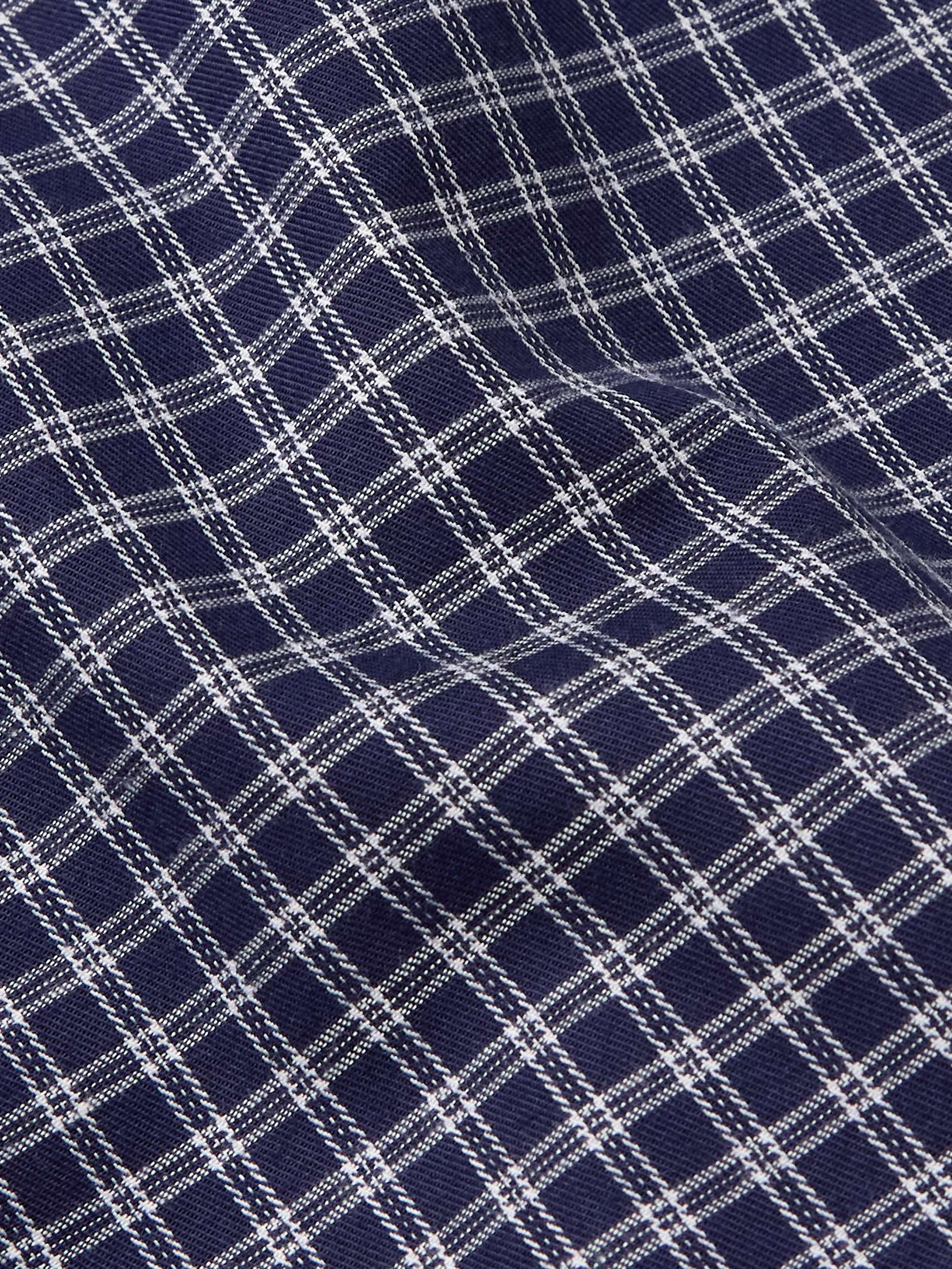 DEREK ROSE Checked Cotton-Flannel Pyjama Trousers