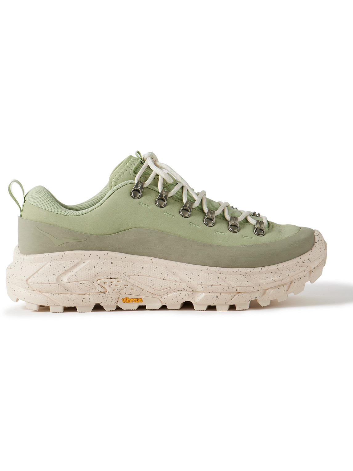 Hoka - Tor Summit Rubber-Trimmed Nubuck and Mesh Sneakers - Men - Green - US 10